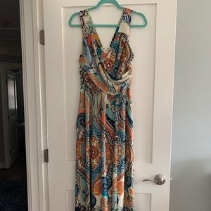 Anthropologie Maeve Vizcaya Printed Paisley Maxi Dress, Size 2